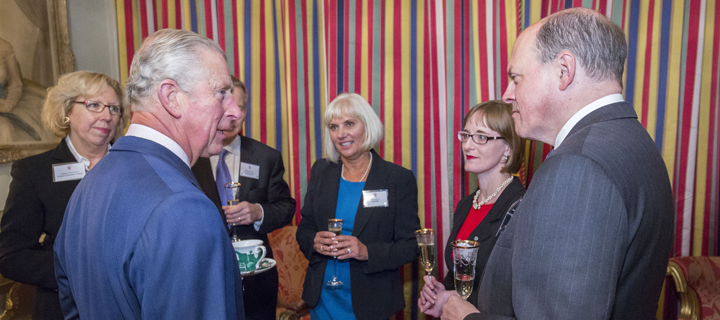 LONDON- UK- 17th Nov 2016. HRH The Prince of Wales convenes global CFO's and other leaders from the finance and accounting community for the annual A4S (Accounting for Sustainability) Summit at St James's Palace in London.
Photograph by Ian Jones