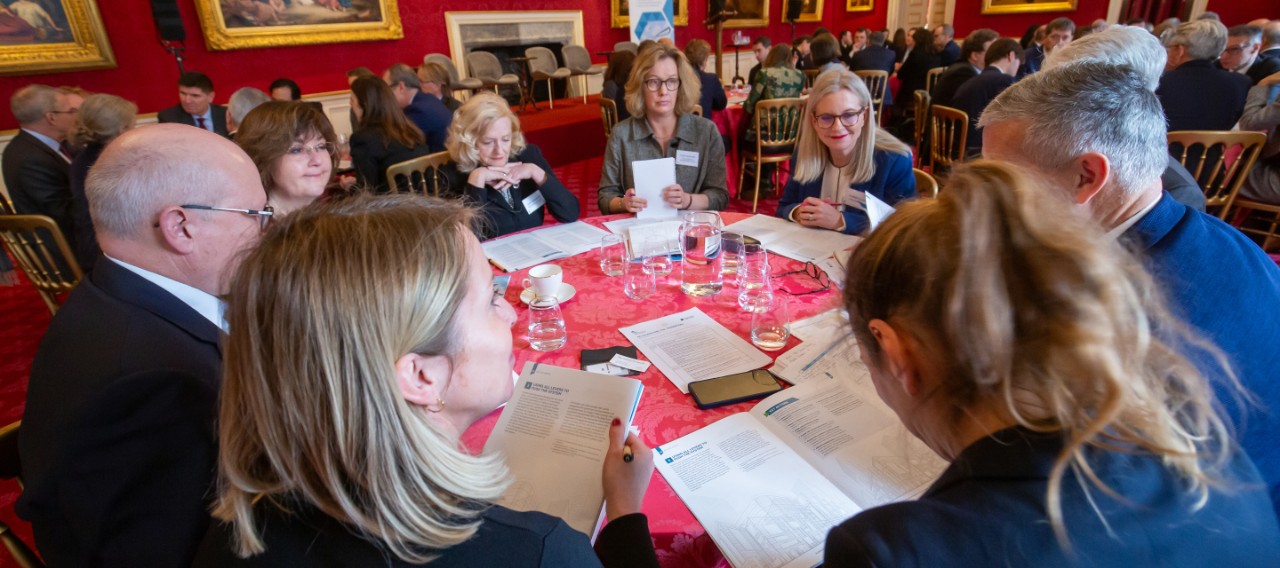 LONDON - UK- 29th Nov 2023. A4S, Accounting For Sustainability host a round table and panel discussion day at St James’s Palace, London.
Photo by Ian Jones 