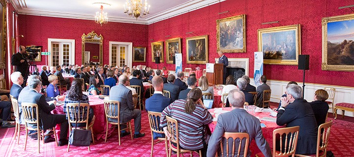 LONDON - UK - 11th July 2018. HRH The Prince of Wales hosts the Accounting for Sustainability, A4S Finance Leaders Summit at St James's Palace.

Photograph by Ian Jones Photography
Credit: Ian Jones