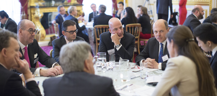 LONDON- UK- 17th Nov 2016. HRH The Prince of Wales convenes global CFO's and other leaders from the finance and accounting community for the annual A4S (Accounting for Sustainability) Summit at St James's Palace in London.
Photograph by Ian Jones