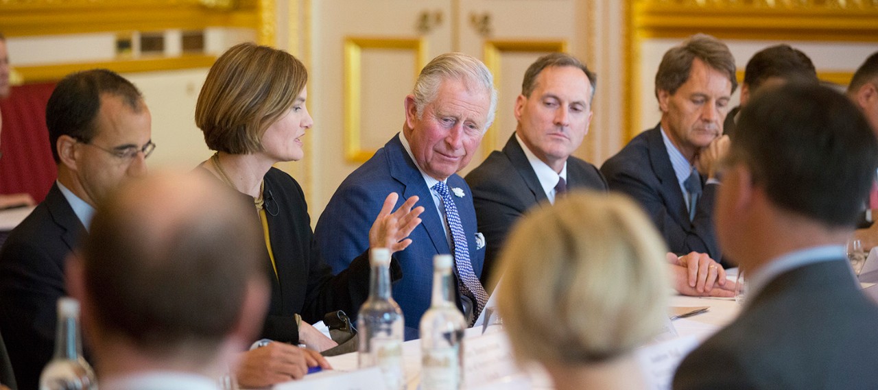 LONDON- UK- 7th June 2017: HRH The Prince of Wales hosts a meeting of his A4S, Accountability for Sustainability forum, part of the Prince of Wales's Charities. The forum was held in the State Rooms of St James's Palace and gathered members of the financial and business community together to discuss issues of sustainability.Photo by Ian Jones