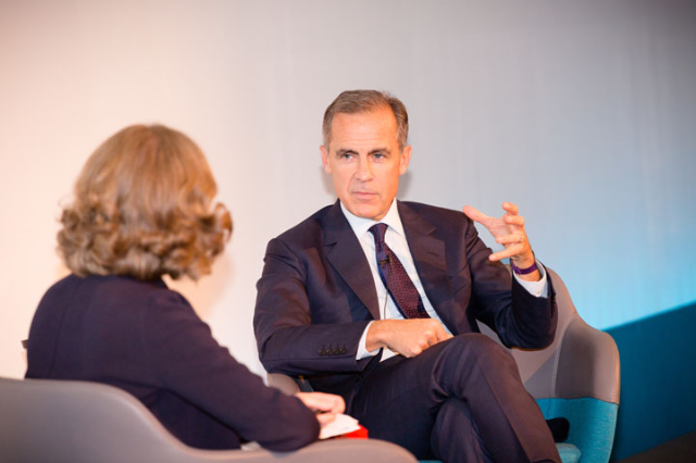 Mark Carney and Emma Howard Boyd, speaking at A4S Summit 2016